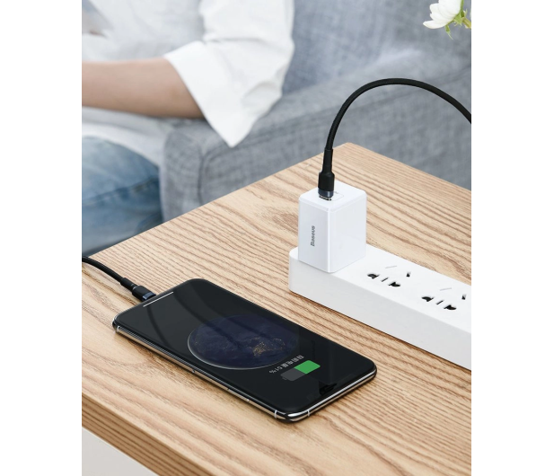 Baseus Kabel  Lightning - USB-C PD QC 18W 480Mb/s 1m czarno-szary - 1502033 - zdjęcie 3